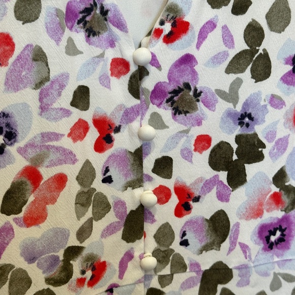 FRANK AND OAK - Floral V-Neck button-down Maxi Dress - Picture 5 of 6